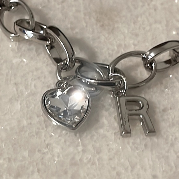 Paparazzi Link charm bracelet guess now it’s initial R silver jewelry New - Picture 3 of 7